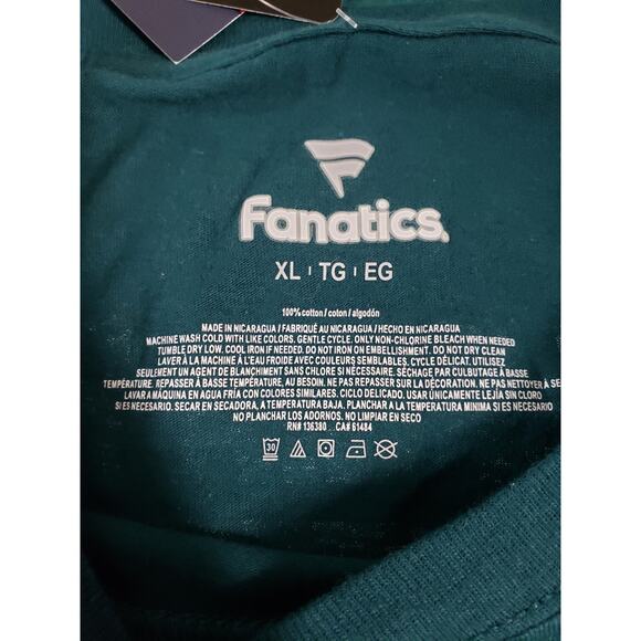 Philadelphia Eagles Shirt Size Extra Large Mens Green Fanatics Football NFL NWT - Picture 4 of 8